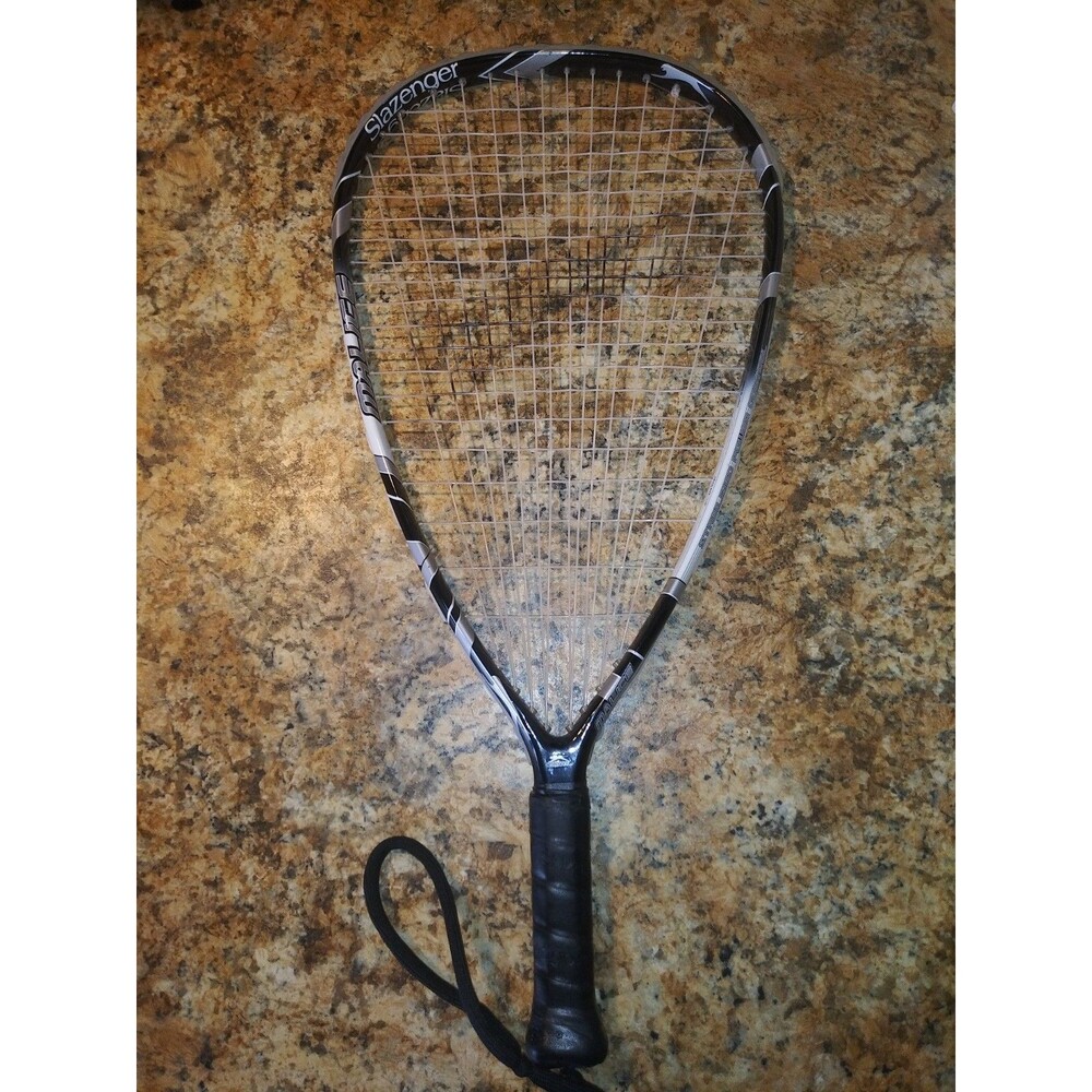 Slazenger Malice Racquetball Racquet With Cover Black Gray